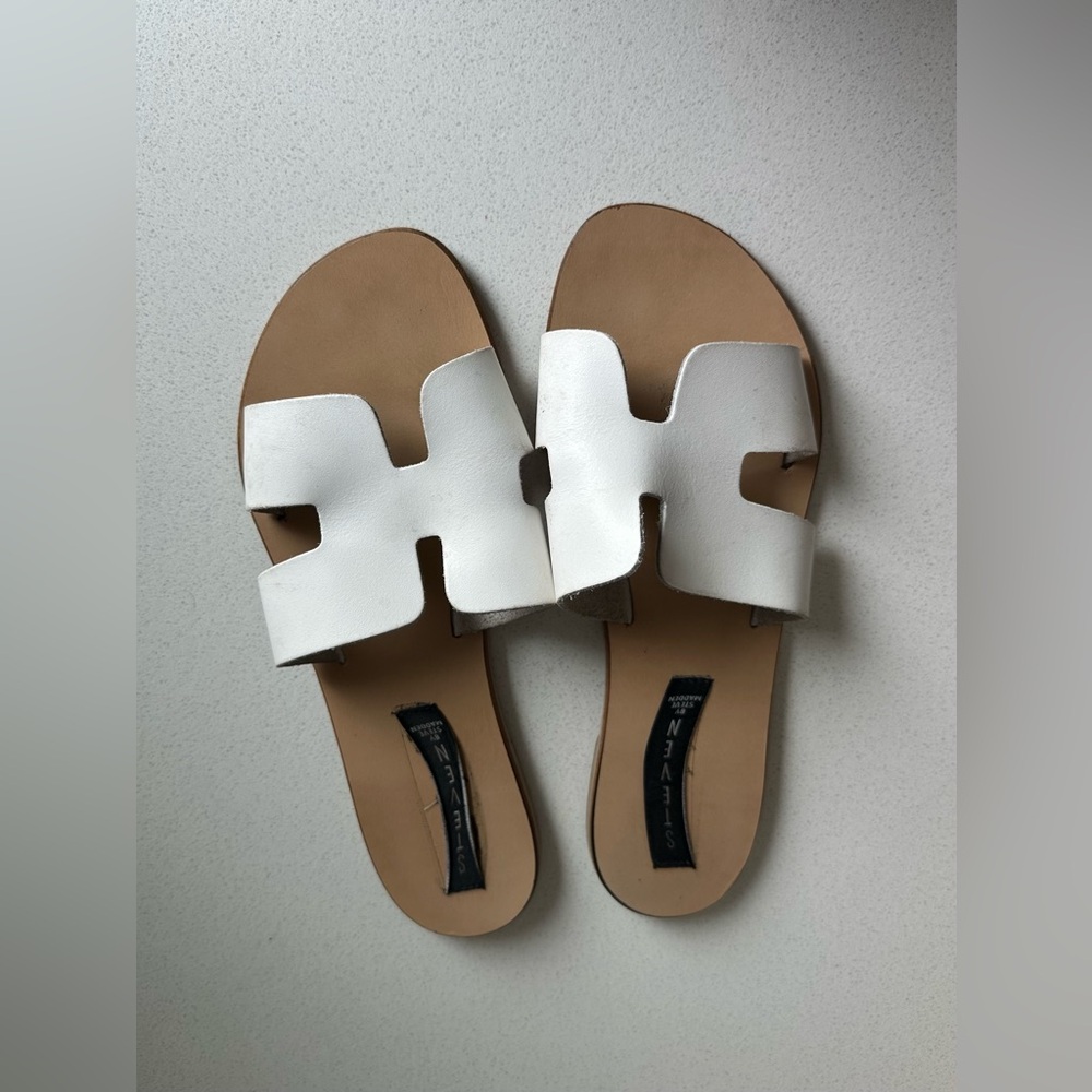 Steven Hutchy White Sandals
